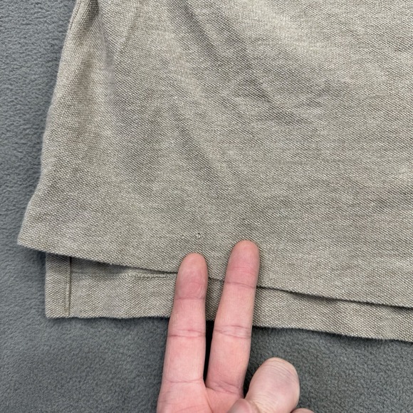 Vtg‎ Polo Ralph Lauren Size 2XL Light Brown Long Sleeve Cotton Polo Shirt Button - Picture 5 of 12